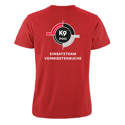 K9 PRO PREMIUM Craft-Shirt "K9 PRO Vermisstensuche" WOMEN edition - Rot