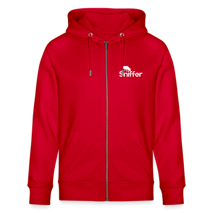 Sniffer DOGTRAINING Hoodie-Jacket „#TRUSTTHEINSTINCTS“ UNISEX edition - Rot