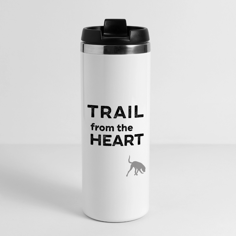 K9 CLASSIC Thermobecher „TRAIL from the HEART“ - Weiß