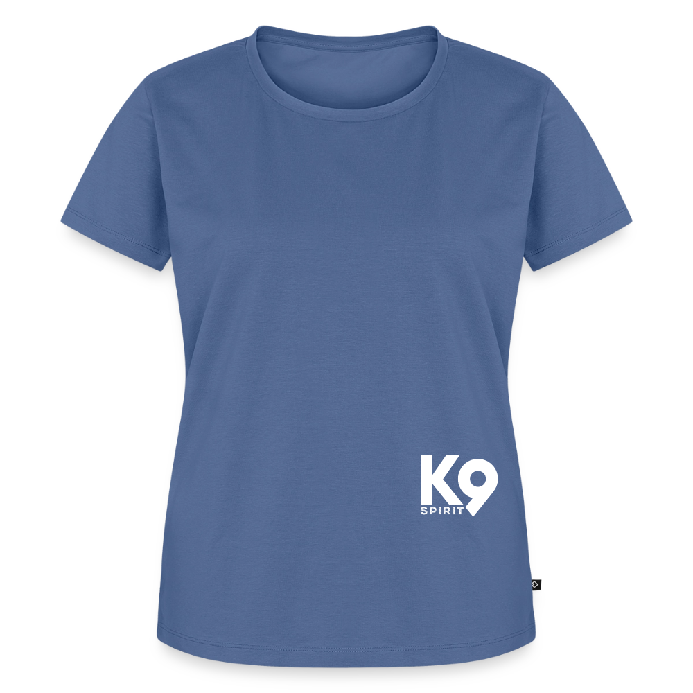 K9 PREMIUM Organic-Shirt "K9 SPIRIT" WOMEN edition - Taubenblau