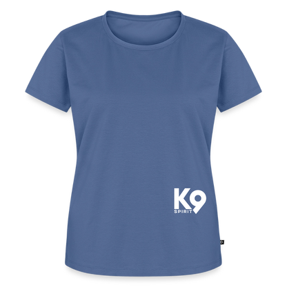 K9 PREMIUM Organic-Shirt "K9 SPIRIT" WOMEN edition - Taubenblau
