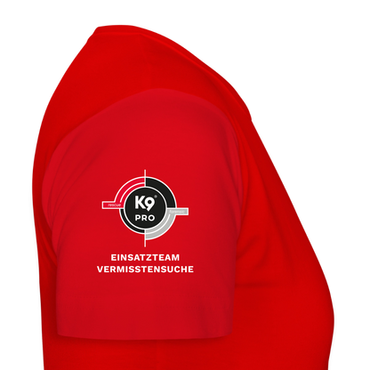 K9 PRO Premium-Shirt "K9 PRO Vermisstensuche" WOMEN edition - Rot