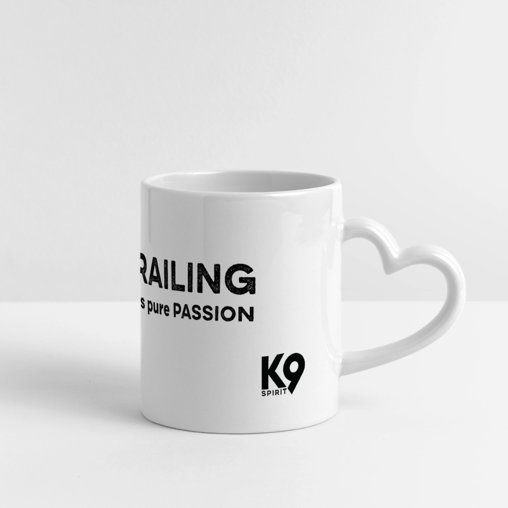 K9 Heart-Cup "MANTRAILING is pure PASSION" - Weiß
