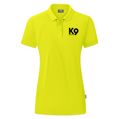 K9 ORGANIC Polo-Shirt "K9 SPIRIT" WOMEN edition - Limettengrün