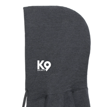 K9 Cozy-Hoodie "DOG on a MISSION" - Dunkelgrau meliert