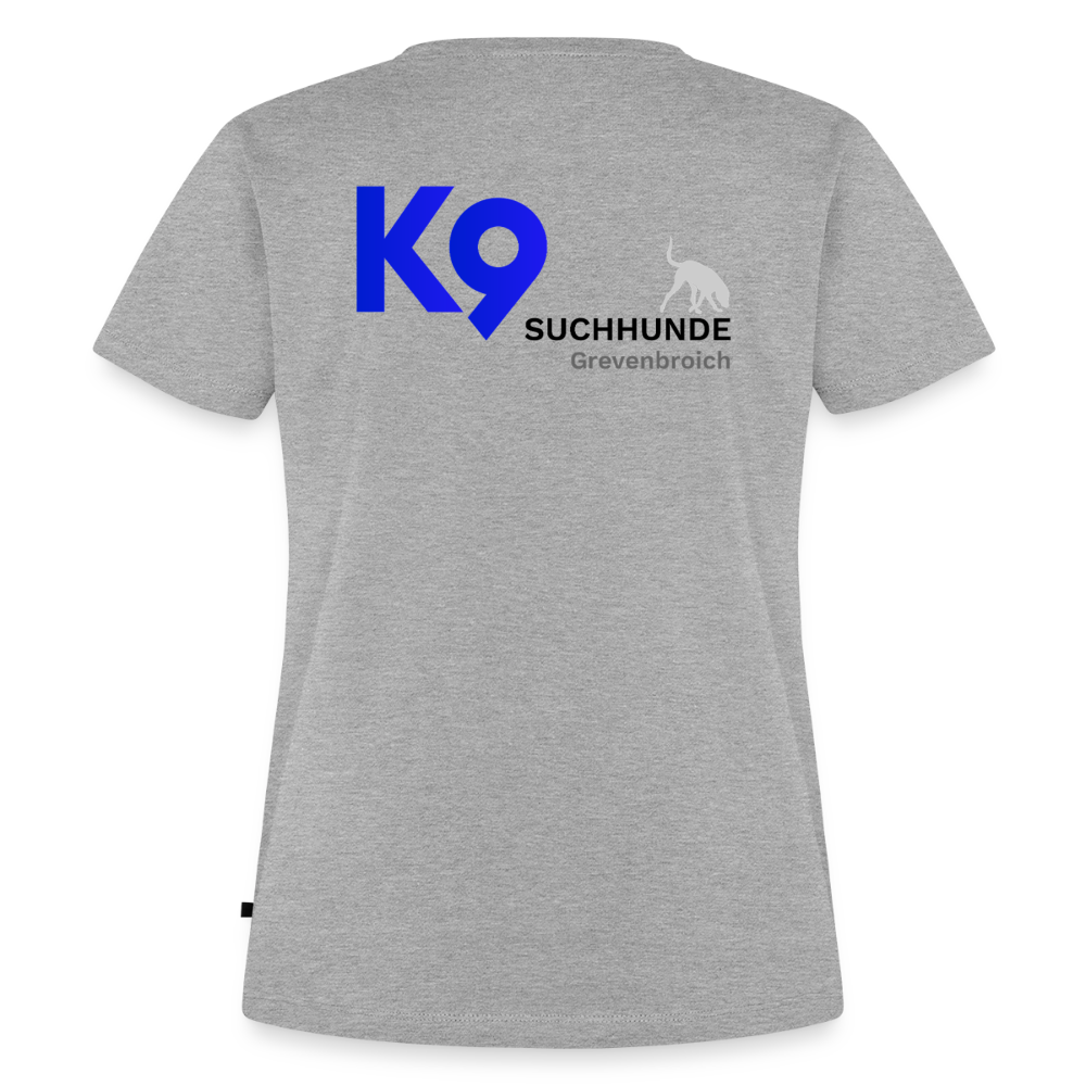 K9 Premium-Shirt "Suchhunde Grevenbroich" - Grau meliert