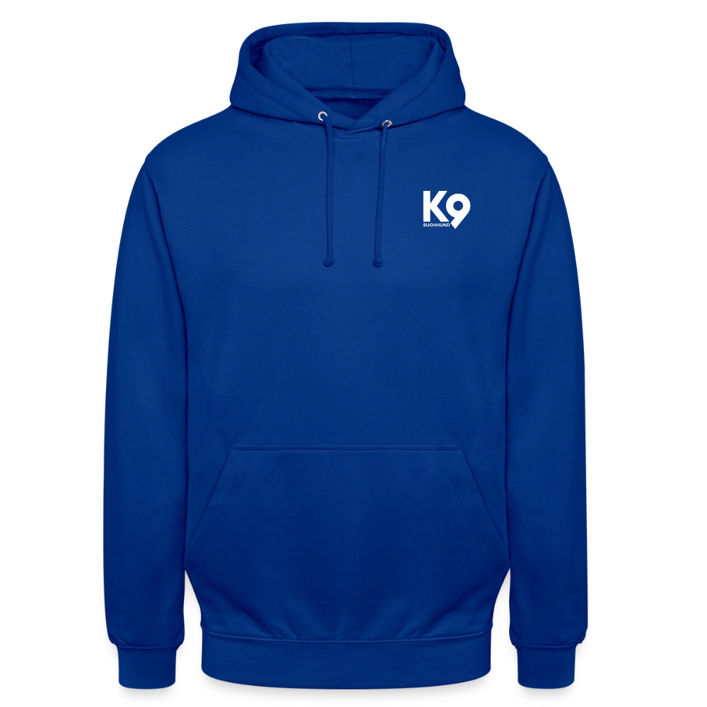 K9 Casual-Hoodie "Suchhund" - Royalblau