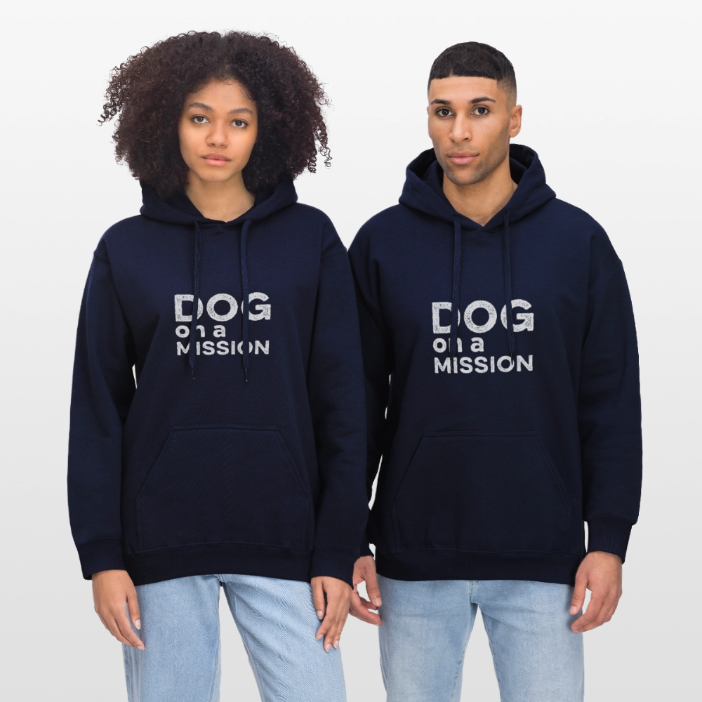K9 Cozy-Hoodie "DOG on a MISSION" - Navy