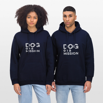 K9 Cozy-Hoodie "DOG on a MISSION" - Navy