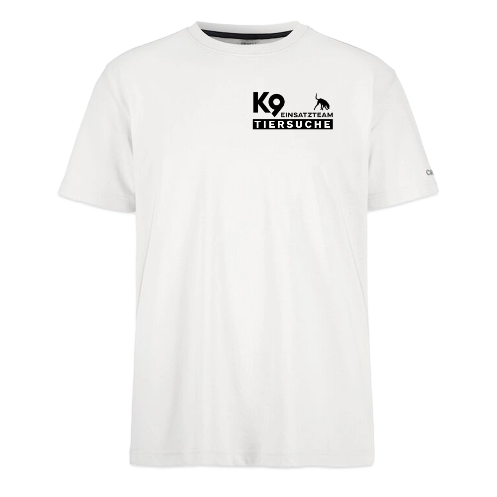 K9 TIERSUCHE Craft-Shirt "K9 Einsatzteam" UNISEX edition - Weiß