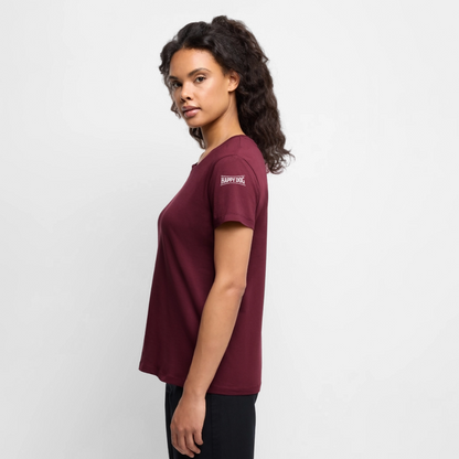 K9 PREMIUM Organic-Shirt "K9 SPIRIT" WOMEN edition - Burgunderrot