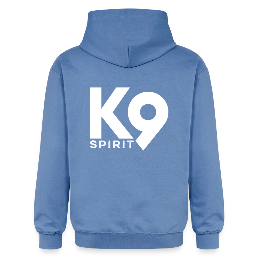 K9 Cozy-Hoodie "DOG on a MISSION" - Carolina Blue