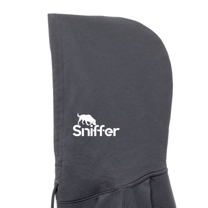 Sniffer ORGANIC  Premium-Hoodie „BORN to track“  UNISEX edition - Indigoblau