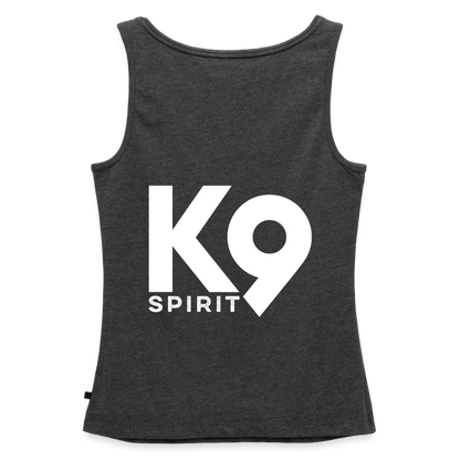 K9 PREMIUM Tank-Top „DOG on a MISSION“ WOMEN edition - Anthrazit meliert