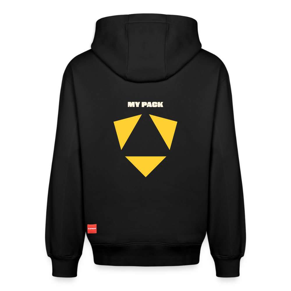 MyPack Casual-Hoodie "KNOW LESS. TRUST MORE. LEAD BETTER." UNISEX edition - Schwarz