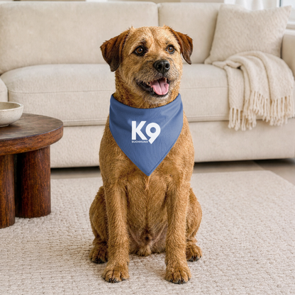 K9 Dog-Bandana "Suchhund" - Taubenblau