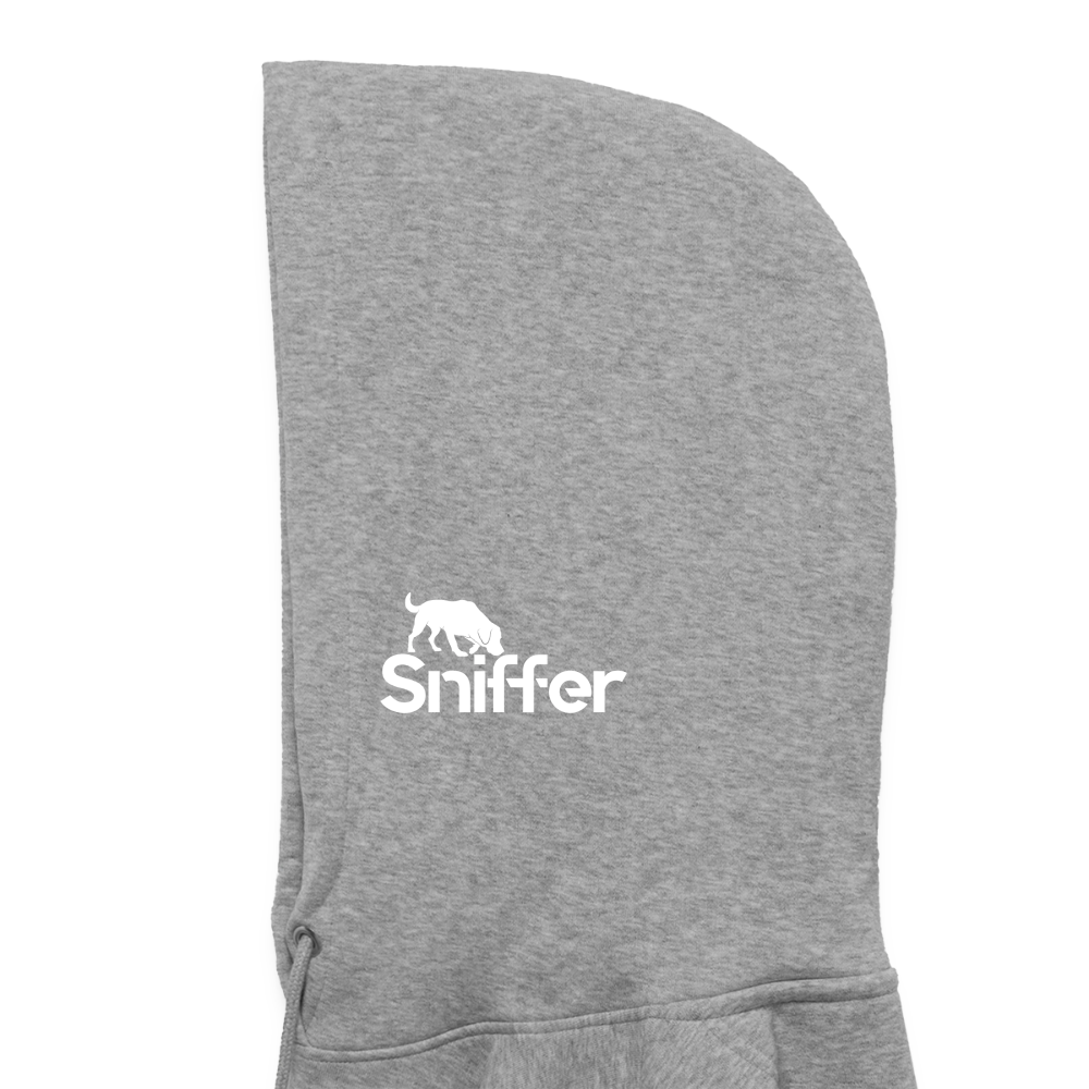 Sniffer ORGANIC  Premium-Hoodie „BORN to track“  UNISEX edition - Hellgrau marmoriert