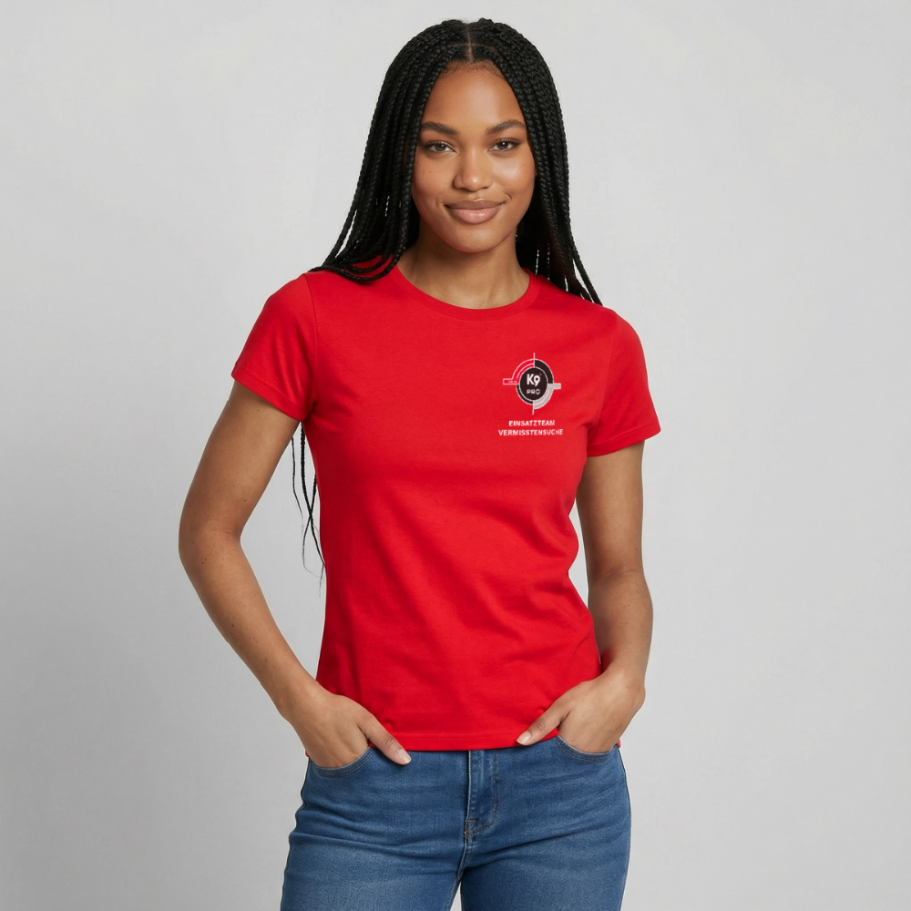 K9 PRO Premium-Shirt "K9 PRO Vermisstensuche" WOMEN edition - Rot