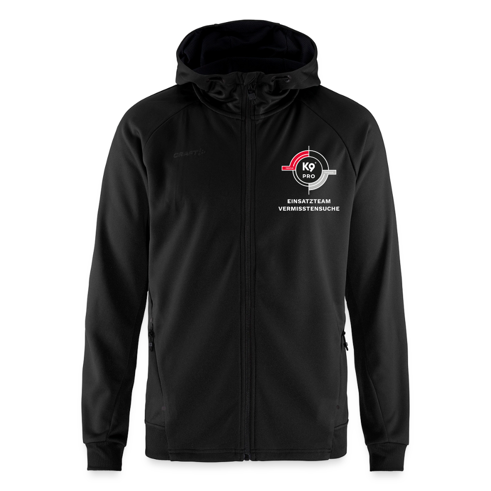 K9 PRO Sweatjacke "K9 PRO Vermisstensuche" MEN edition - Schwarz