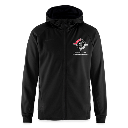 K9 PRO Sweatjacke "K9 PRO Vermisstensuche" MEN edition - Schwarz