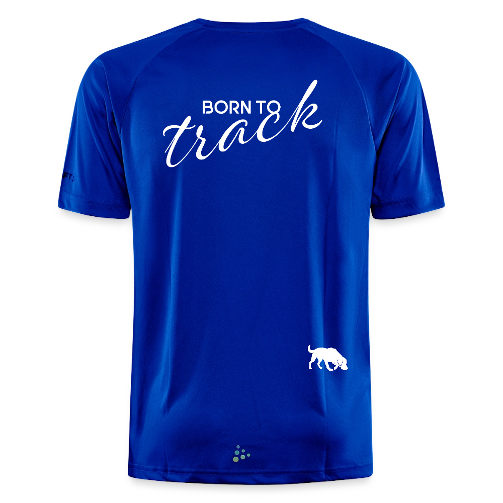 Sniffer Trainings-Shirt "BORN TO TRACK" UNISEX edition - Royalblau