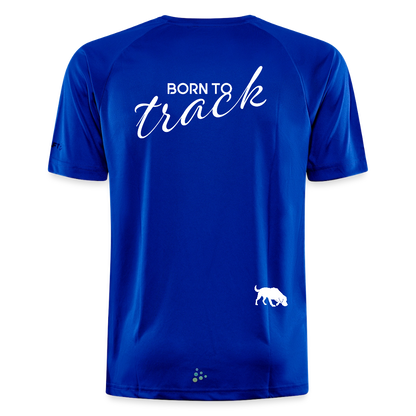 Sniffer Trainings-Shirt "BORN TO TRACK" UNISEX edition - Royalblau