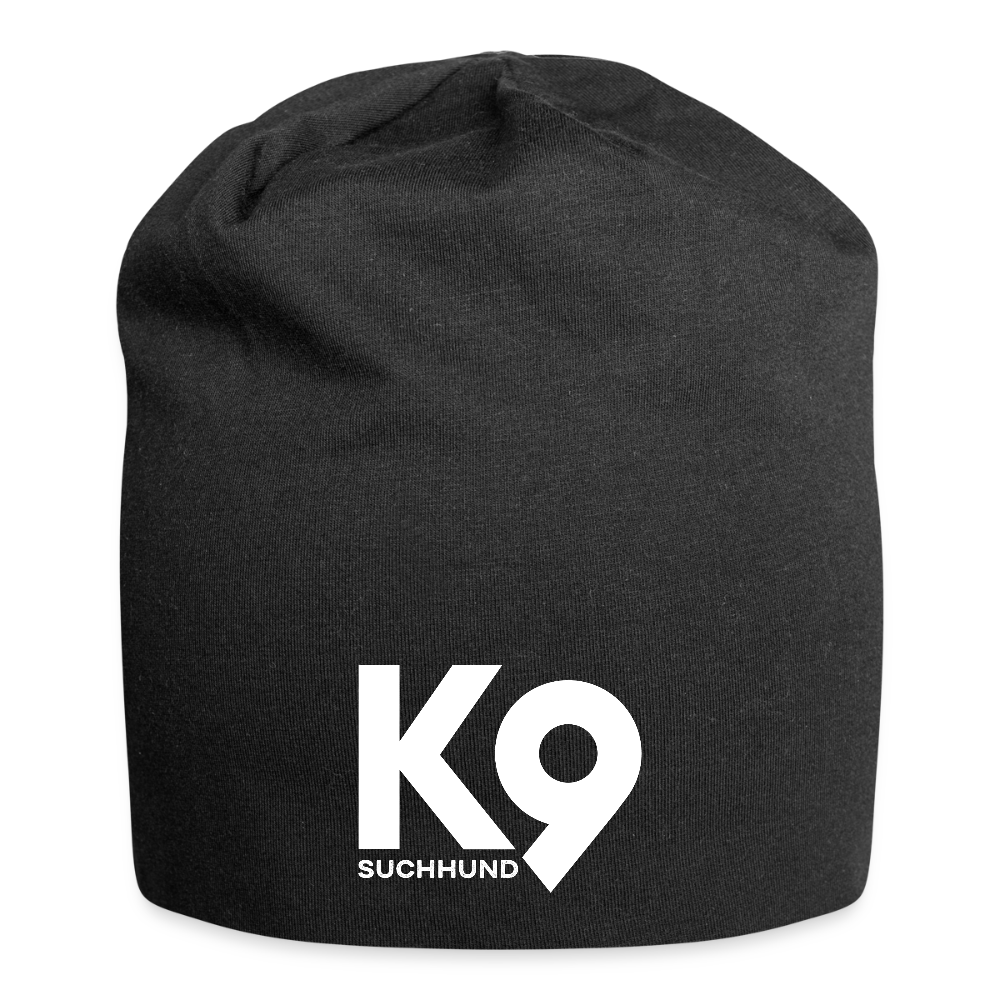 K9 Jersey-Beanie "Suchhund" - Schwarz