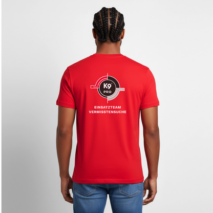 K9 PRO Premium-Shirt "K9 PRO Vermisstensuche" MEN edition - Rot