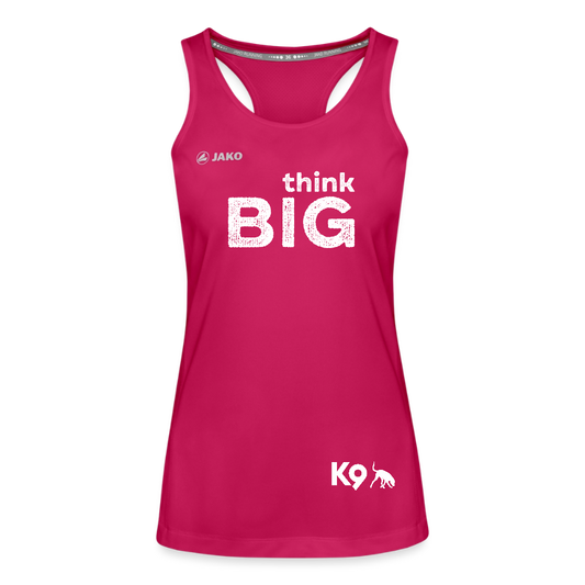 K9 Tanktop „think BIG“ WOMEN edition - dunkles Pink