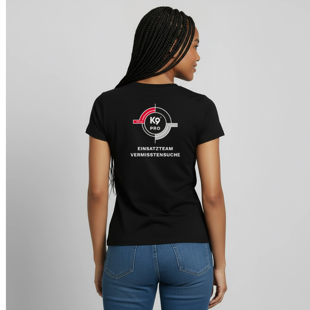 K9 PRO Premium-Shirt "K9 PRO Vermisstensuche" WOMEN edition - Schwarz