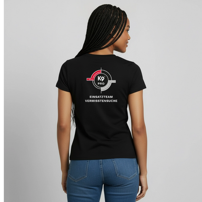 K9 PRO Premium-Shirt "K9 PRO Vermisstensuche" WOMEN edition - Schwarz