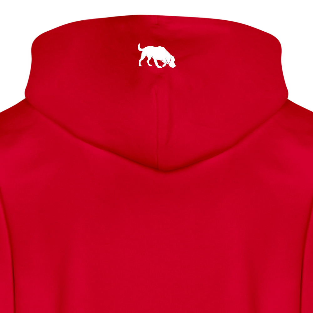 Sniffer DOGTRAINING Hoodie-Jacket „#TRUSTTHEINSTINCTS“ UNISEX edition - Rot