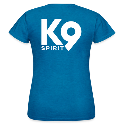 K9 Style-Shirt "think BIG" WOMEN edition - Antikblaues Saphir meliert
