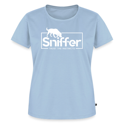 Sniffer Premium-Shirt „BORN to Track“ WOMEN edition - Hellblau