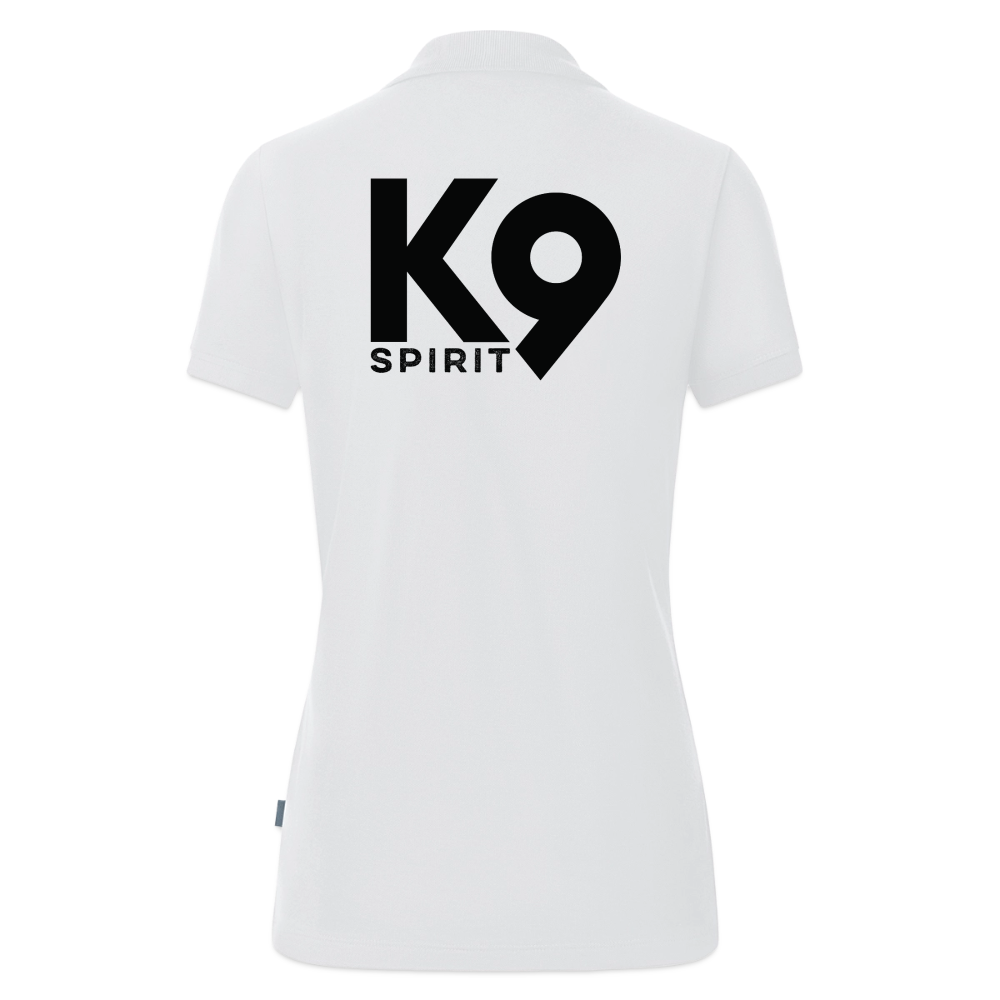 K9 ORGANIC Polo-Shirt "K9 SPIRIT" WOMEN edition - Weiß