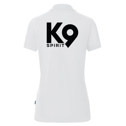 K9 ORGANIC Polo-Shirt "K9 SPIRIT" WOMEN edition - Weiß