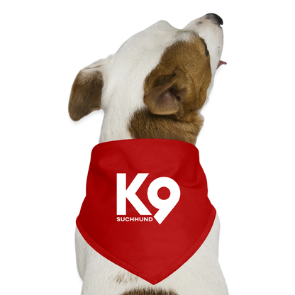 K9 Dog-Bandana "Suchhund" - Rot