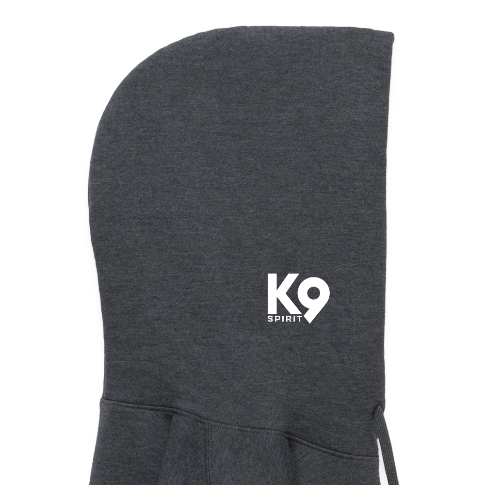 K9 Cozy-Hoodie "DOG on a MISSION" - Dunkelgrau meliert