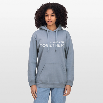 K9 Cozy-Hoodie "on a MISSION TOGETHER" - Blau