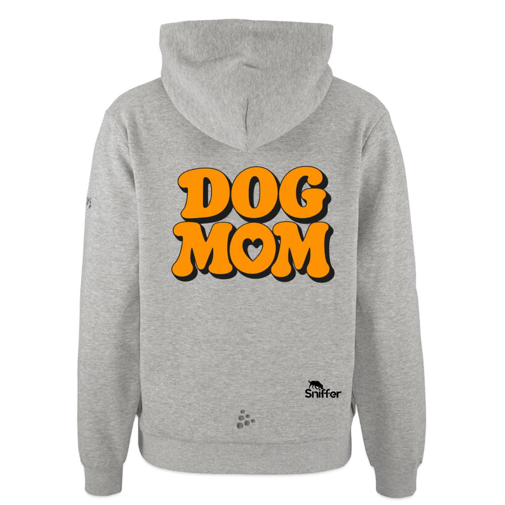Sniffer DOGWALK Craft-Hodie "DOG MOM" WOMEN edition - Grau meliert