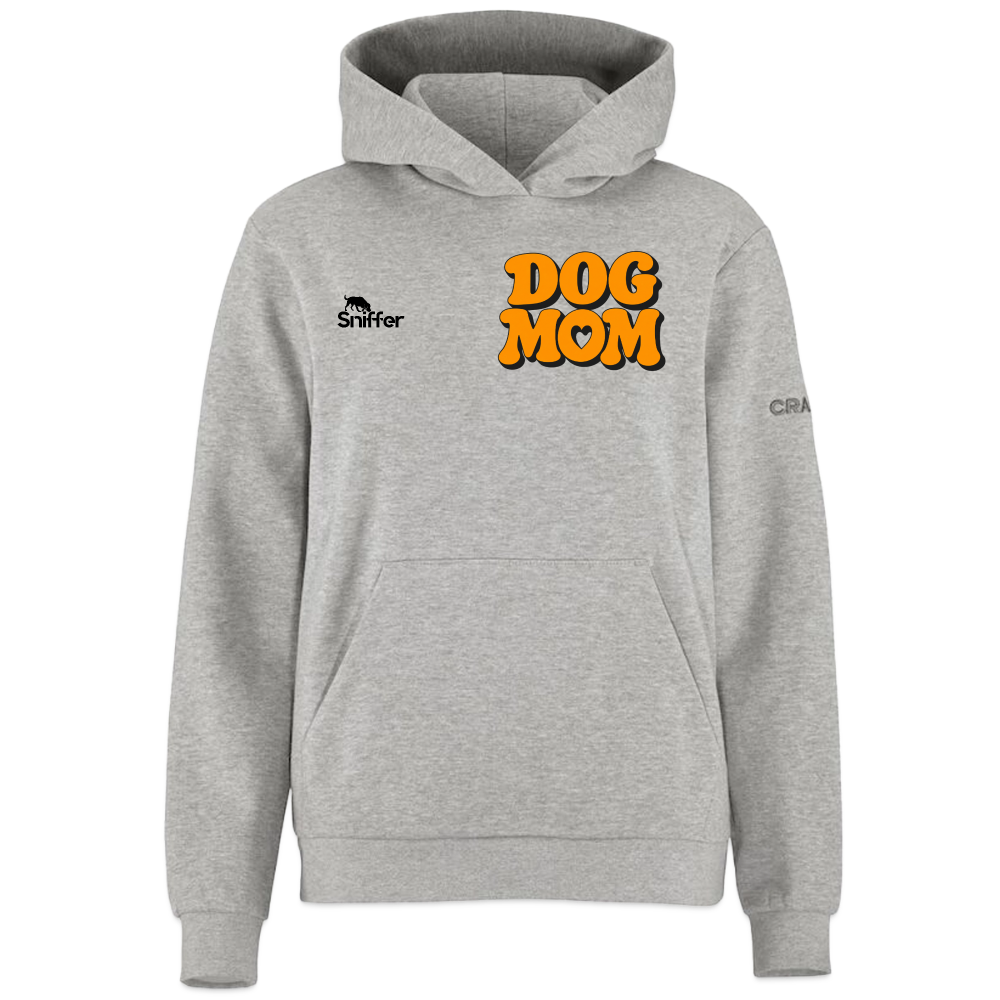Sniffer DOGWALK Craft-Hodie "DOG MOM" WOMEN edition - Grau meliert