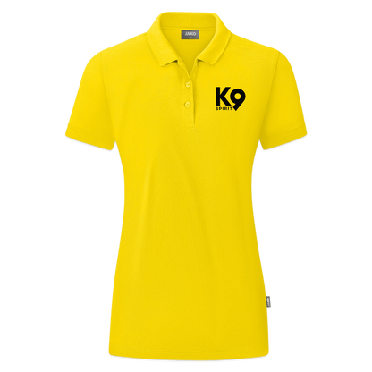 K9 ORGANIC Polo-Shirt "K9 SPIRIT" WOMEN edition - Gelb