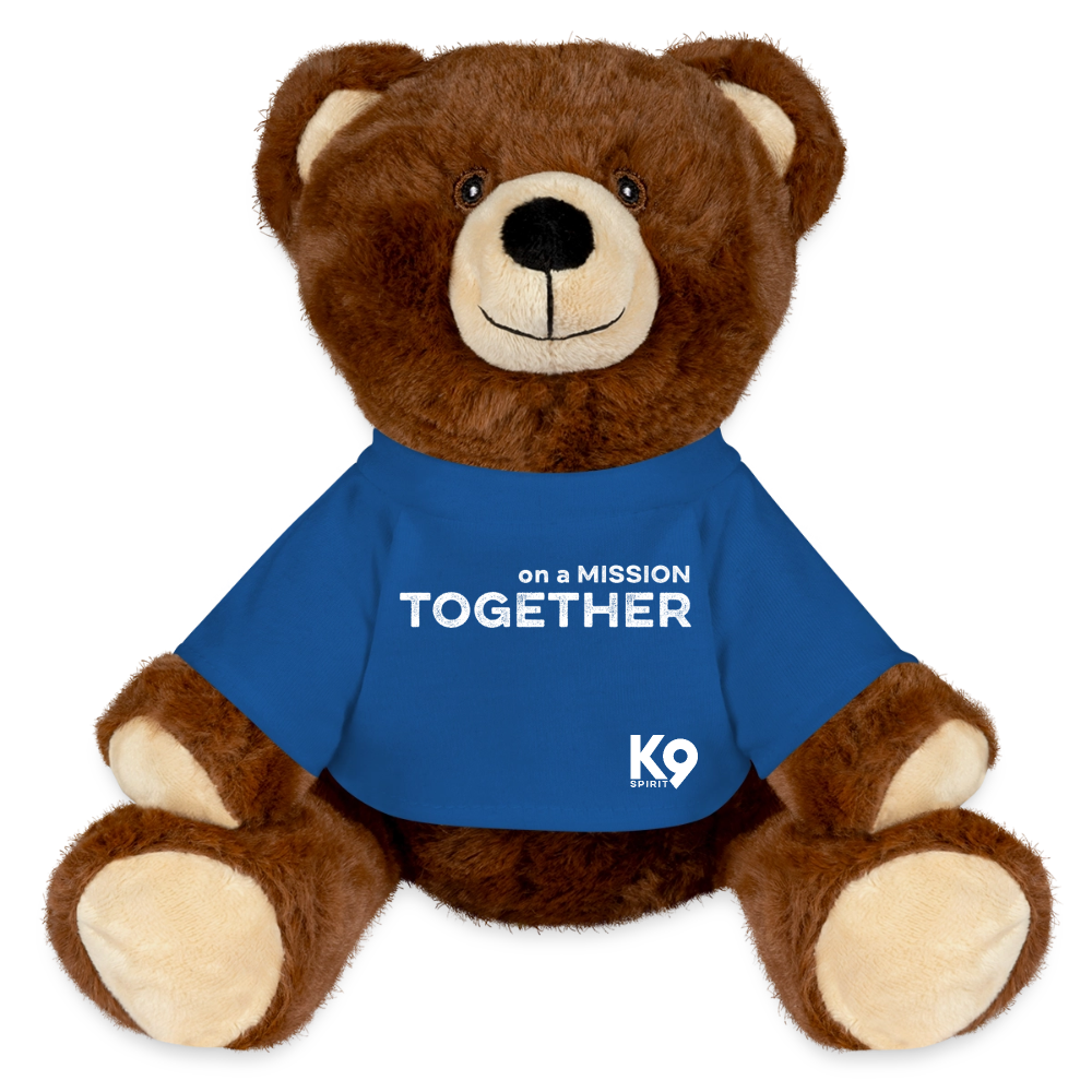 K9 Motivation-Bear "on a MISSION TOGETHER" - Königsblau