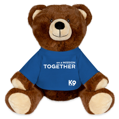 K9 Motivation-Bear "on a MISSION TOGETHER" - Königsblau