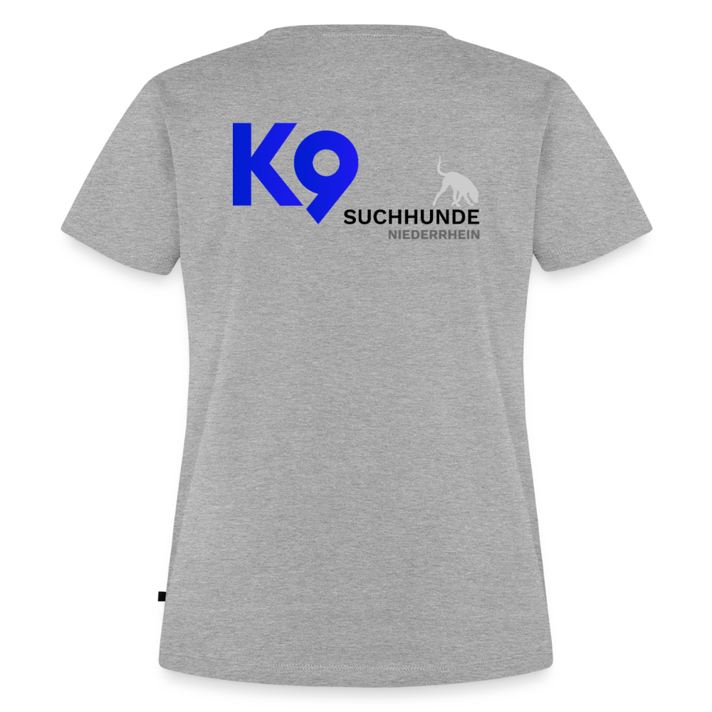 K9 Premium-Shirt "Suchhunde NIEDERRHEIN" - Grau meliert