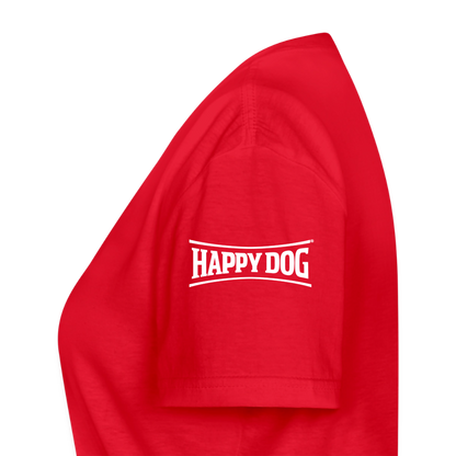 K9 PRO Premium-Shirt mit V-Ausschnitt "K9 PRO Vermisstensuche" WOMEN edition - Rot