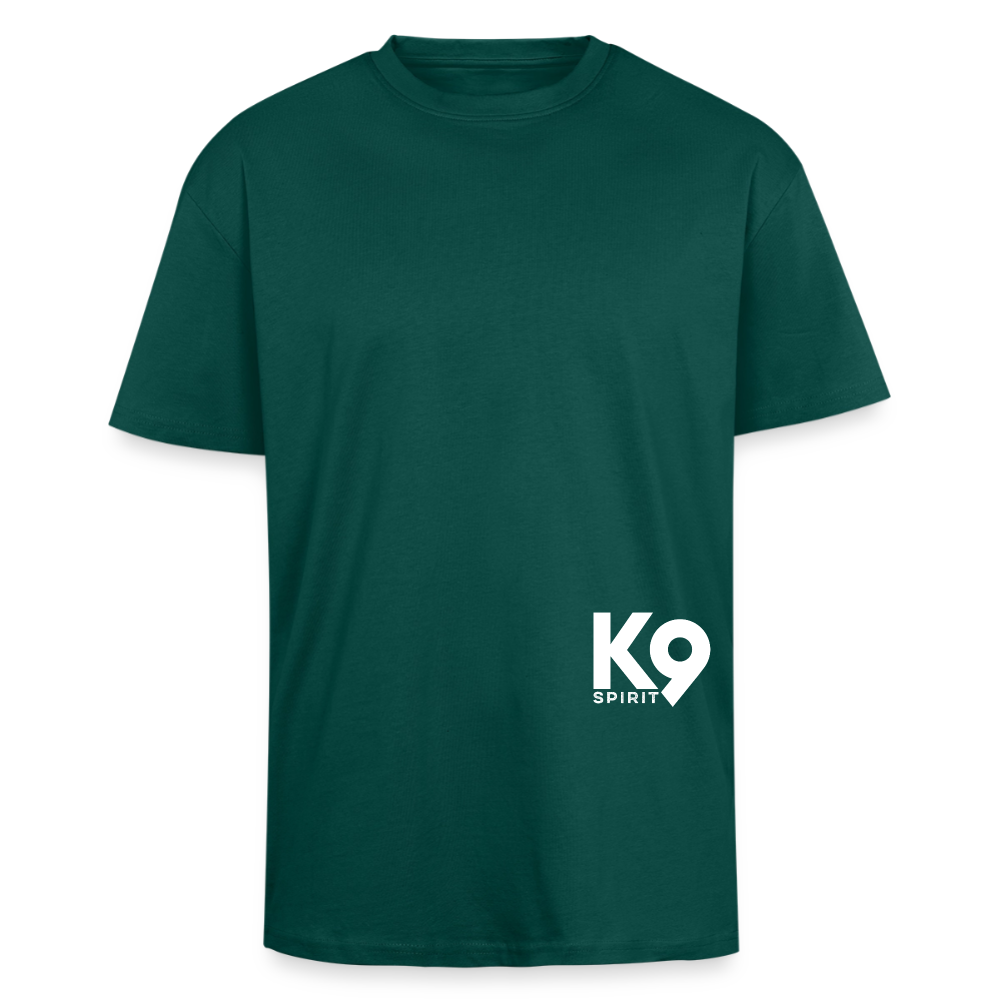 K9 HEAVY OVERSIZE Organic-Shirt "K9 SPIRIT" - hunter Green