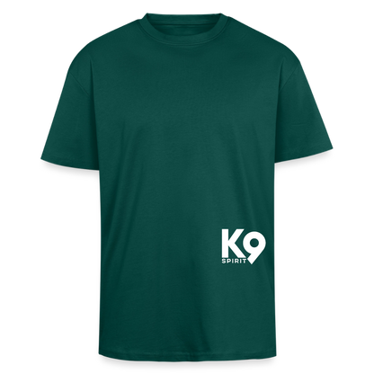 K9 HEAVY OVERSIZE Organic-Shirt "K9 SPIRIT" - hunter Green