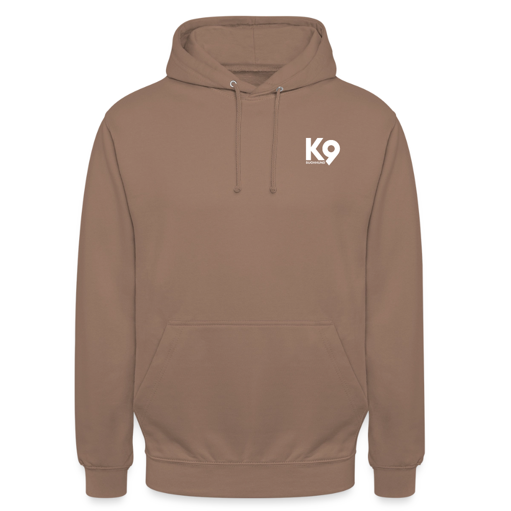 K9 Casual-Hoodie "Suchhund" - Mokka