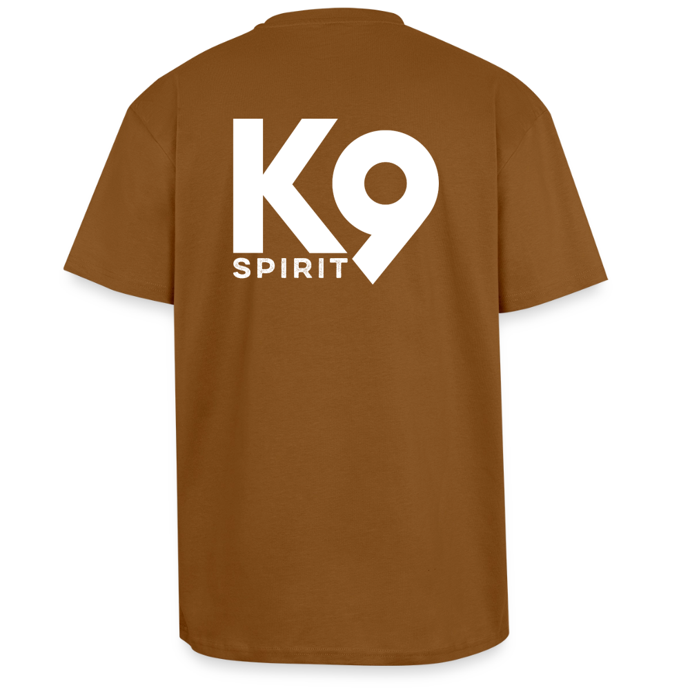K9 HEAVY OVERSIZE Organic-Shirt "K9 SPIRIT" - Toffee